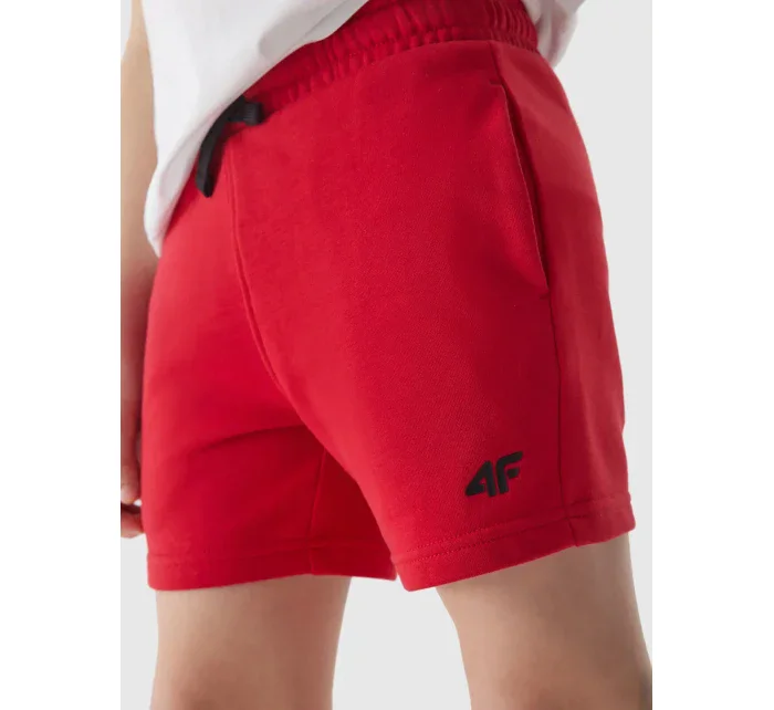 Chlapecké teplákové šortky 4F - červené Chlapecké teplákové šortky 4F - červené