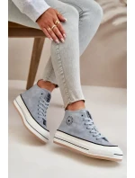 Zateplené Dámské Tenisky Na Platformě Eko Kůže Big Star Modré Zateplené Dámské Tenisky Na Platformě Eko Kůže Big Star Modré