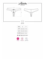 Tanga Alabastra thong otevřené - Obsessive