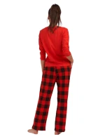 Dámské pyžamo model 19001983 červená s medvídkem - Karol