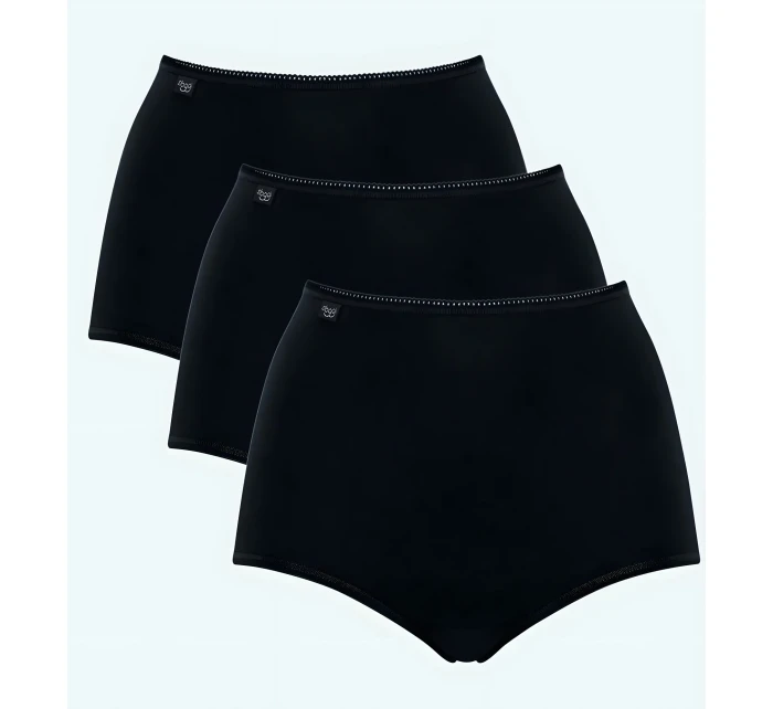 Dámské kalhoty Sloggi 24/7 Cotton Maxi C3P černé