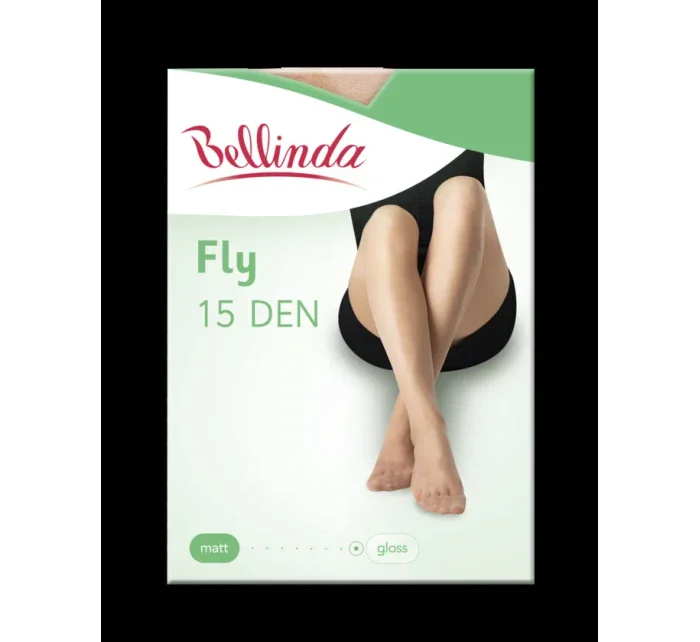 Jemné strečové punčochové kalhoty FLY PANTYHOSE 15 DEN - BELLINDA - černá