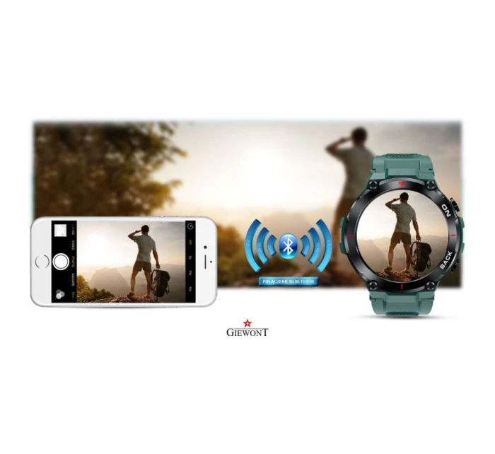 GIEWONT Pioneer GPS smartwatch GW460-2 - Sea Green