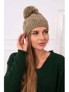 Fleecová čepice light khaki model 18750933 - K-Fashion