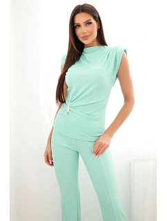 Dámský komplet s halenkou a širokými kalhotami model 22084835 - K-Fashion