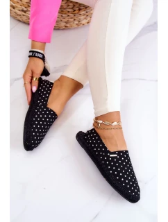 Dámské espadrilky s puntíky Big Star JJ274867 Černá