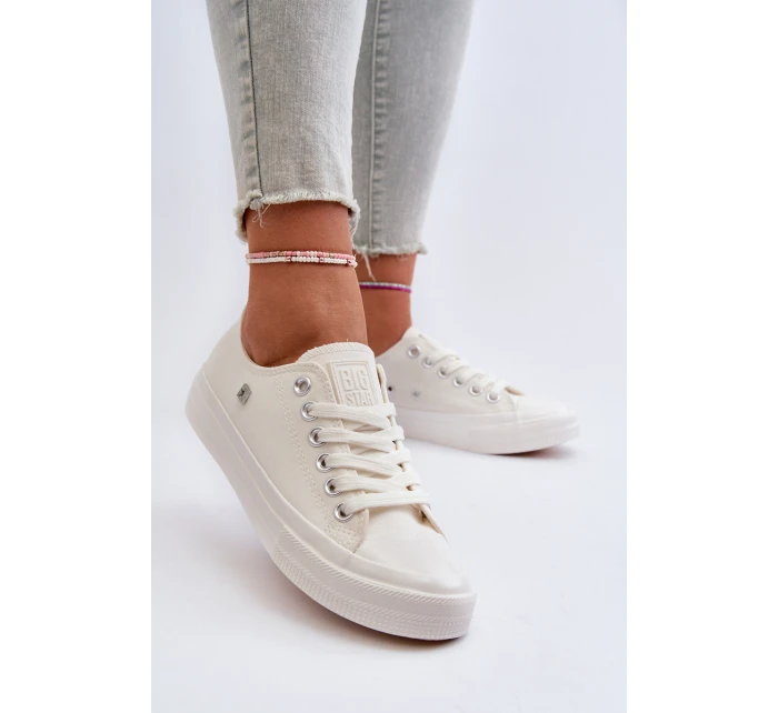 Klasické Dámské Tenisky Big Star NN274285 Bílé Klasické Dámské Tenisky Big Star NN274285 Bílé
