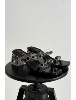 Dámské pantofle s krystaly D&A model 21900375 Černé - S.Barski Dámské pantofle s krystaly D&A model 21900375 Černé - S.Barski