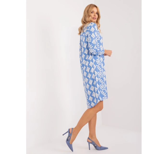 Šaty D73771M30427A světle modré