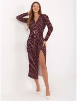 Šaty IT SK bordó model 21441174 - FPrice Šaty IT SK bordó model 21441174 - FPrice