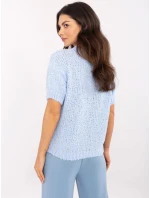 Sweter MI SW model 20863072 jasny niebieski - FPrice Sweter MI SW model 20863072 jasny niebieski - FPrice