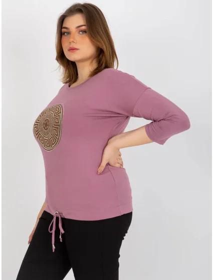 Dámská halenka RV BZ model 18025732 tmavě růžová - FPrice Dámská halenka RV BZ model 18025732 tmavě růžová - FPrice