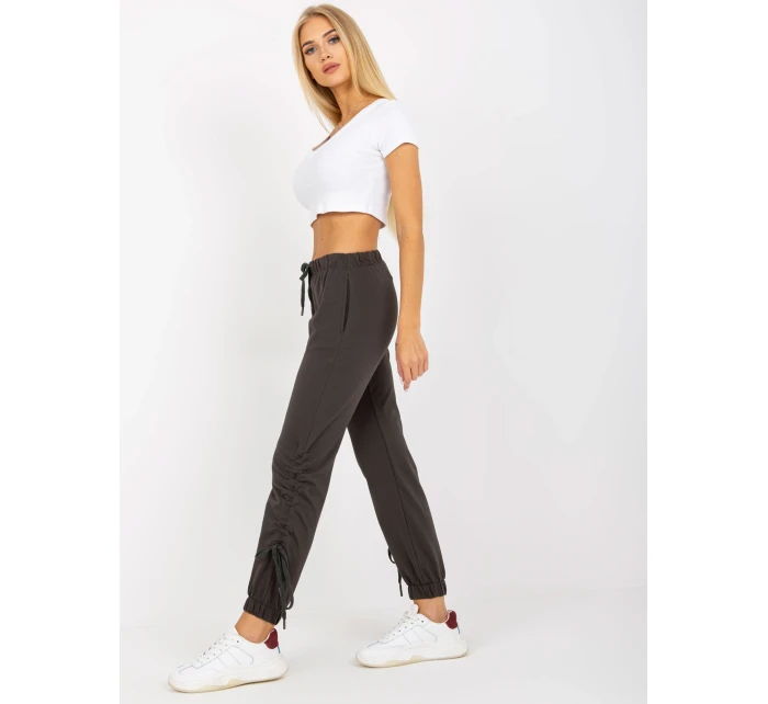 Tepláky RV DR 7943.19 tmavá khaki