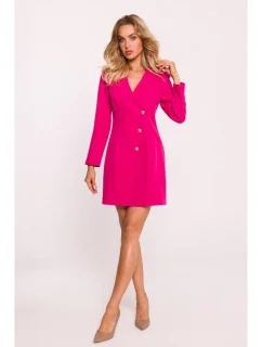 model 20475898 Sako se zlatým knoflíkem fuchsiové - Moe