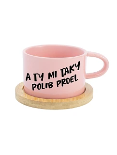 A TY MI TAKY POLIB PRDEL - růžová hrníček makronka 200 ml