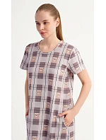 Dámské domácí šaty s krátkým rukávem model 22405578 - Vienetta Dámské domácí šaty s krátkým rukávem model 22405578 - Vienetta