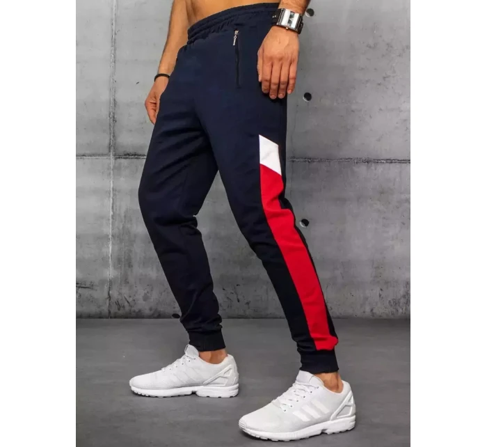 Pánské tmavě modré tepláky Dstreet UX3200 Pánské tmavě modré tepláky Dstreet UX3200