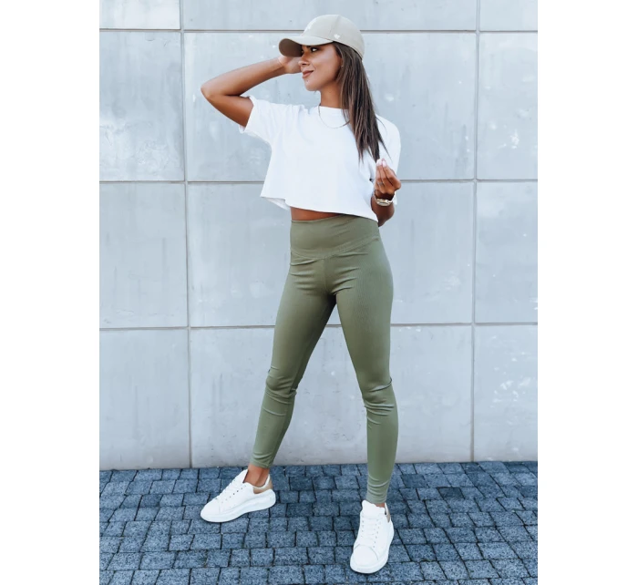 Dámské legíny LOOK ME zelené model 21970775 - Dstreet Dámské legíny LOOK ME zelené model 21970775 - Dstreet