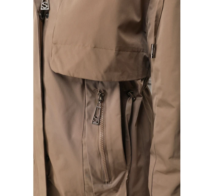 Dámská přechodná bunda parka béžová FashionStreet TY5555