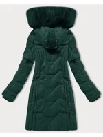 Tmavě zelená zimní bunda s odepínací kapucí  model 21248739 - S'WEST