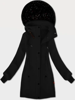 Černá dámská mikina s kapucí a se stojáčkem LHD (AMG-171)