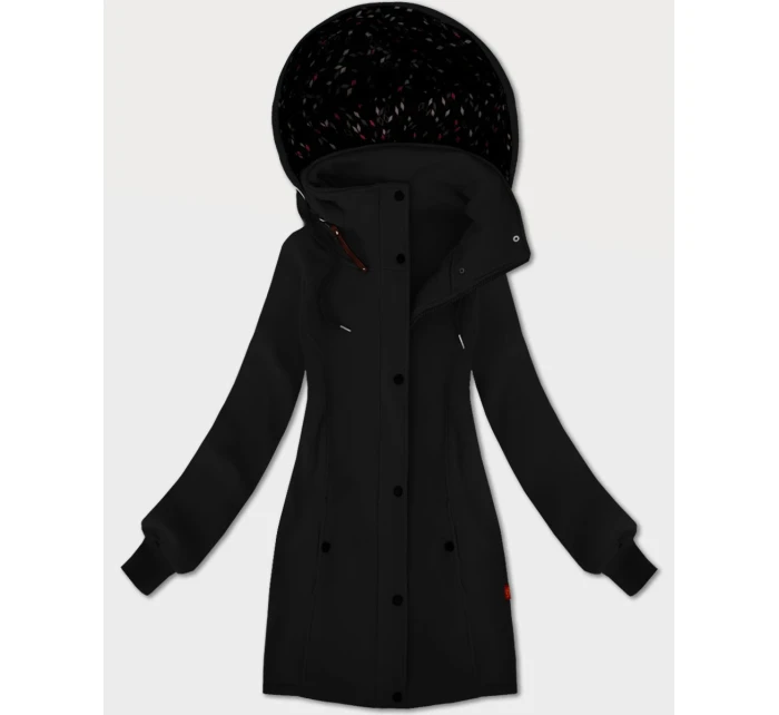 Černá dámská mikina s kapucí a se stojáčkem LHD (AMG-171)