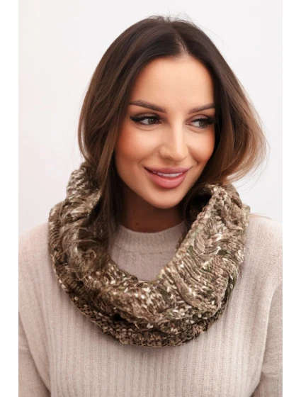 model 21859495 Dámská čepice s kapucí zelená neonová - K-Fashion