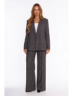 M929 Double-breasted tweed jacket - black M929 Double-breasted tweed jacket - black