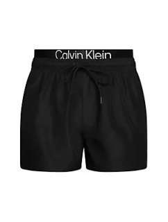 Pánské plavky Tkaný spodní díl SHORT DOUBLE WAISTBAND KM0KM00947BEH - Calvin Klein