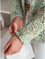 Dámská bunda do pasu MARABELL mint FashionStreet PY0128