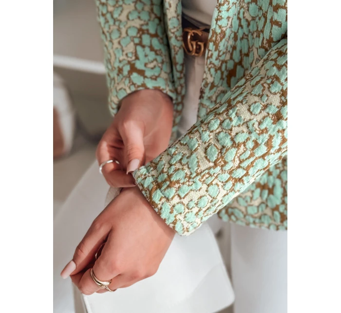 Dámská bunda do pasu MARABELL mint FashionStreet PY0128