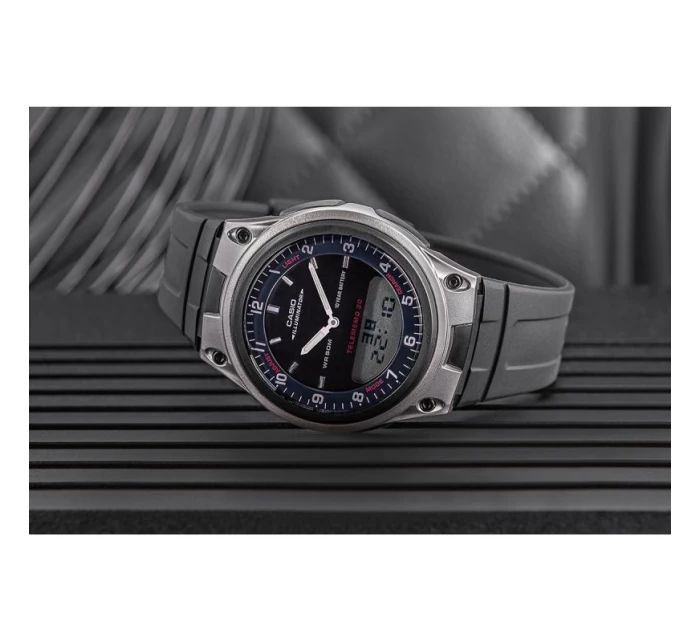 Pánské hodinky CASIO DUAL AW-80-1AVDF + krabice