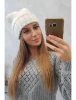 Dámská čepice Danuta K331 light ecru Dámská čepice Danuta K331 light ecru