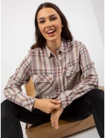 Halenka D70039Z11082A světle béžová Halenka D70039Z11082A světle béžová