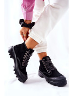 Leather Trapper Boots Big Star II274363 Black