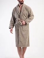 Pánský župan se šálovým límcem Oskar Béžová - Vienetta