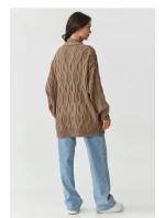 Svetr na zapínání model 217408 Makadamia Svetr na zapínání model 217408 Makadamia