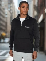 Pánská mikina s potiskem černá FashionStreet BX5887