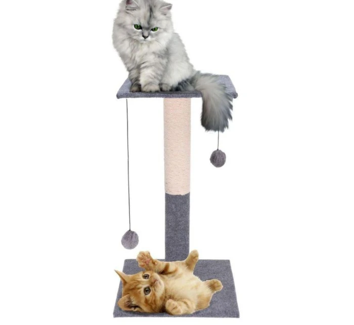 ŠKRÁBACÍ STROM PRO KOČKY 59CM 2 KOULE