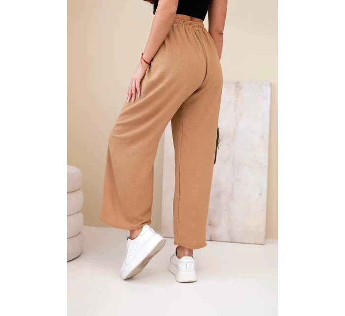 Kalhoty s širokými nohavicemi model 21903448 - K-Fashion