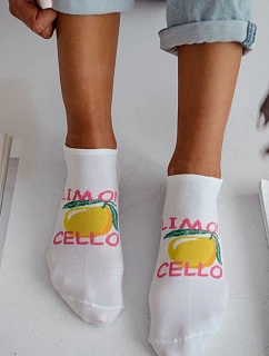 Bílé kotníčkové ponožky model 22044981 - Milena