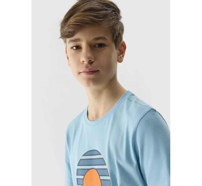 Chlapecké triko z organické bavlny 4F - modré Chlapecké triko z organické bavlny 4F - modré