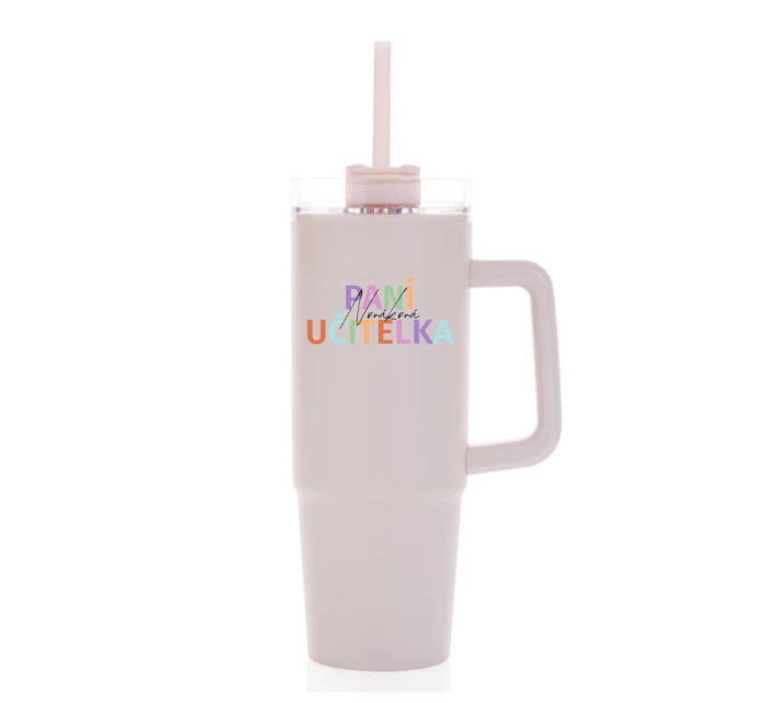 Personalizovaná termoska s průhledným víčkem pro paní učitelku/pana učitele Personalizovaná termoska s průhledným víčkem pro paní učitelku/pana učitele