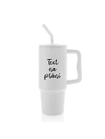 TEXT NA PŘÁNÍ - bílý cestovní termohrnek 900 ml TEXT NA PŘÁNÍ - bílý cestovní termohrnek 900 ml