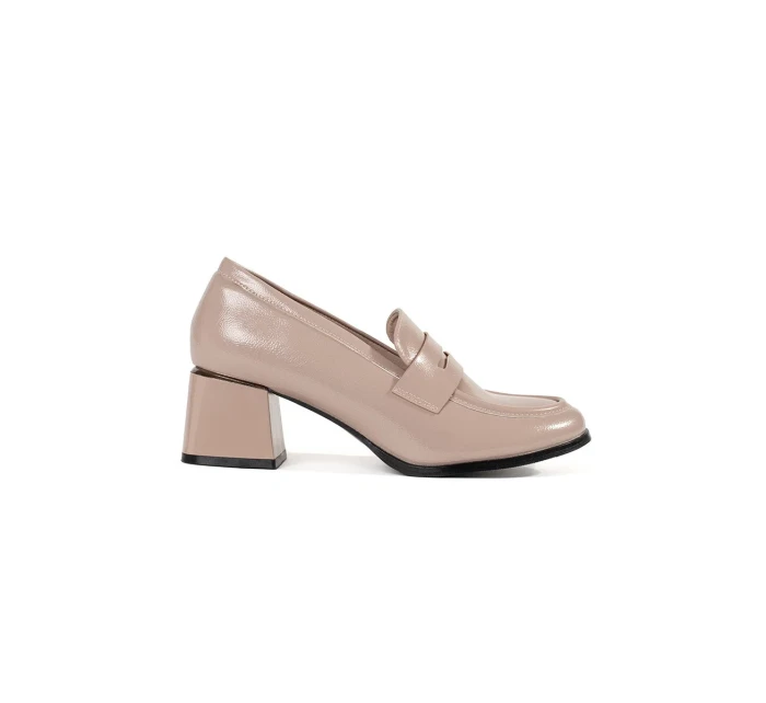 Praktické hnědé dámské polobotky Obcas Praktické hnědé dámské polobotky Obcas