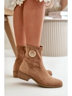 Boty na podpatku model 199067 Step in style Boty na podpatku model 199067 Step in style