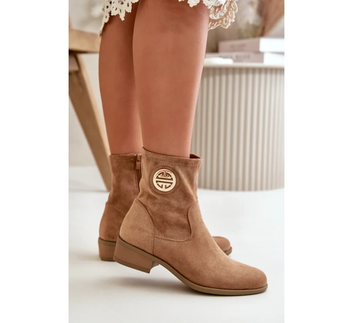 Boty na podpatku model 199067 Step in style Boty na podpatku model 199067 Step in style