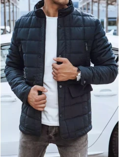 Pánská prošívaná bunda tmavě modrá FashionStreet TX4135
