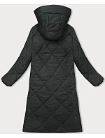 Dlouhá zimní bunda v army barvě s kapucí model 21246746 - J.STYLE Dlouhá zimní bunda v army barvě s kapucí model 21246746 - J.STYLE