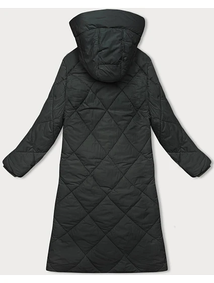 Dlouhá zimní bunda v army barvě s kapucí model 21246746 - J.STYLE Dlouhá zimní bunda v army barvě s kapucí model 21246746 - J.STYLE